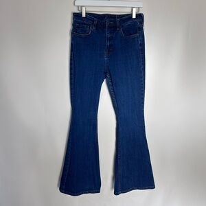 Free People Dark Blue Flared Jeans | 30” waist